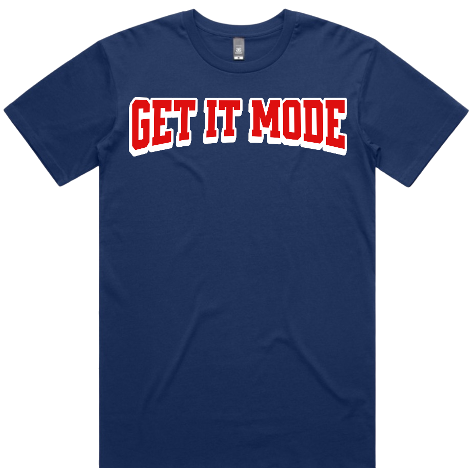 Get It Mode Navy short sleeve tee