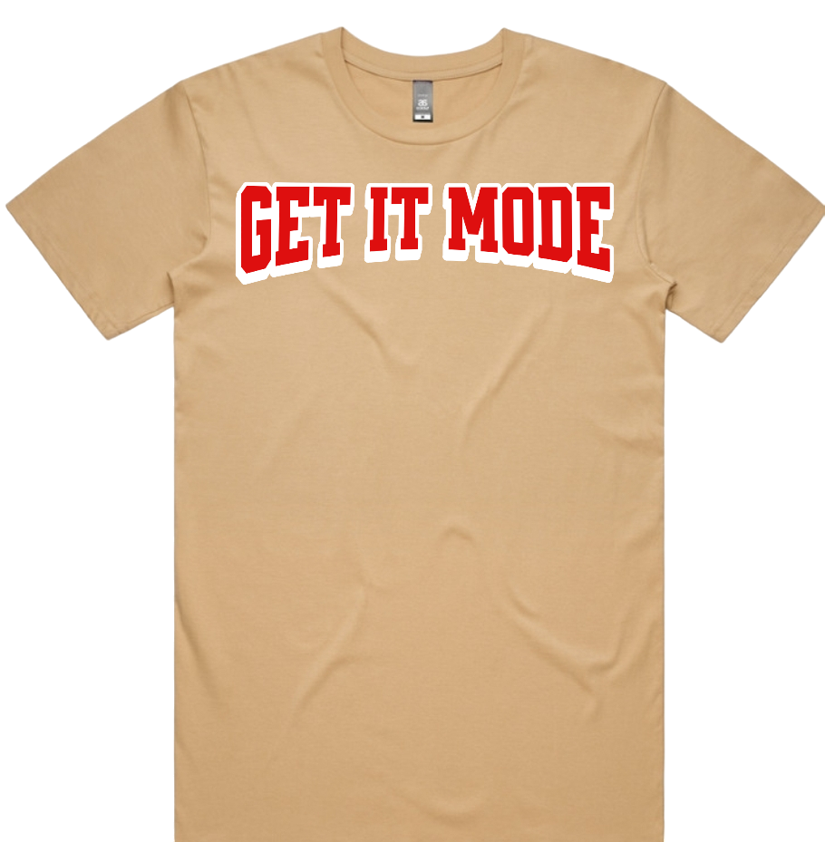 Get It Mode Tan short sleeve tee