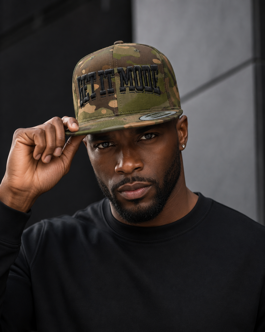 Get It Mode light green camouflage snapback