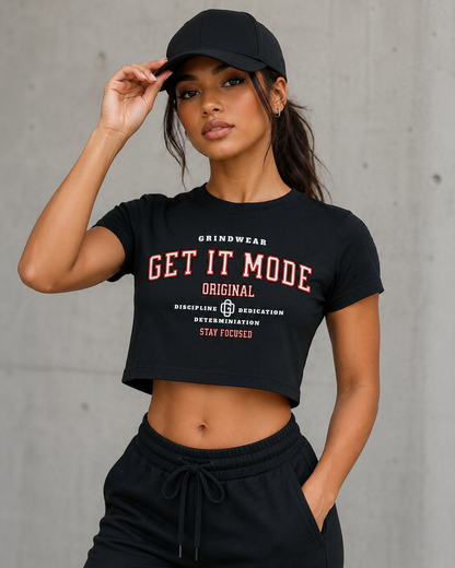 Get It Mode Varsity Crop Top