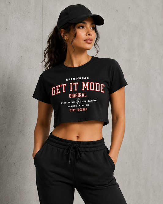 Get It Mode Varsity Crop Top