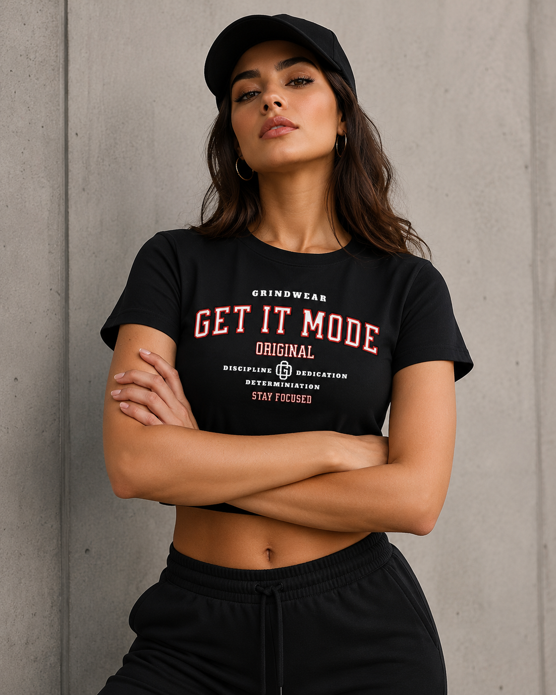 Get It Mode Varsity Crop Top