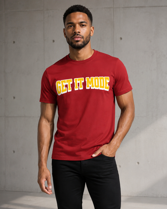 Get It Mode Burgundy short sleeve tee
