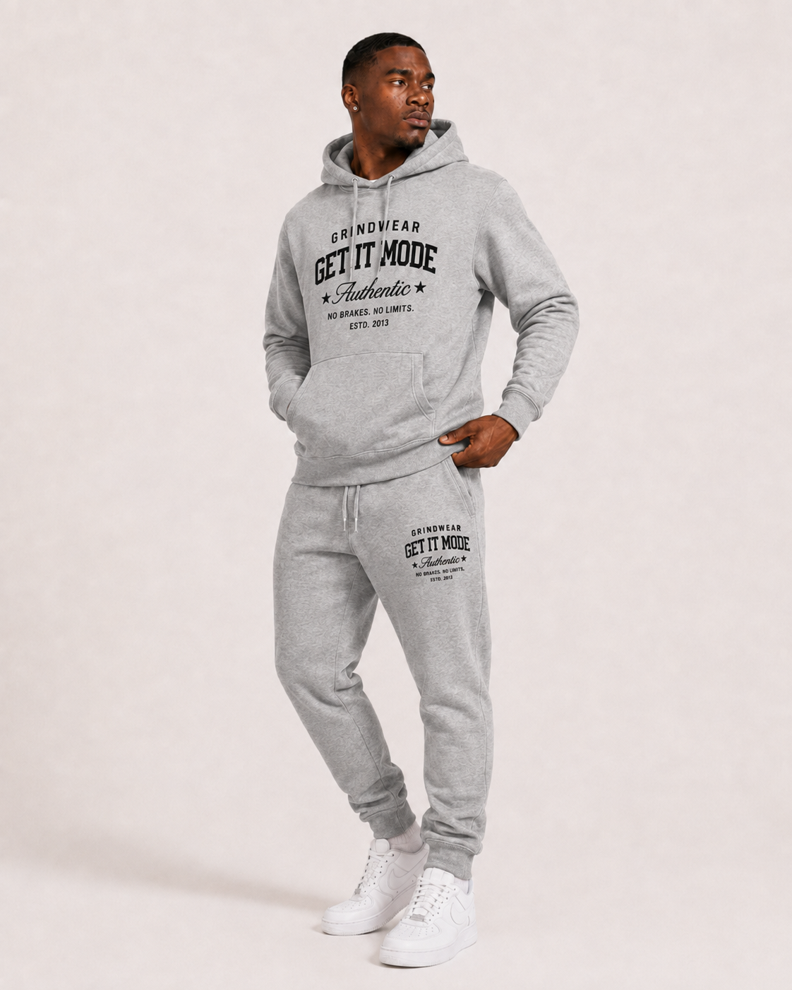 GrindWear SweatSuit heather grey