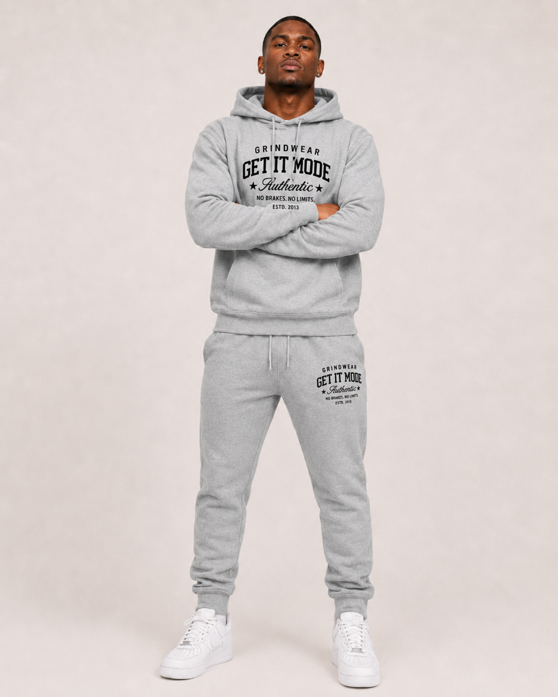 GrindWear SweatSuit heather grey
